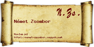 Német Zsombor névjegykártya