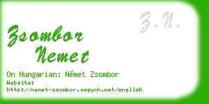 zsombor nemet business card